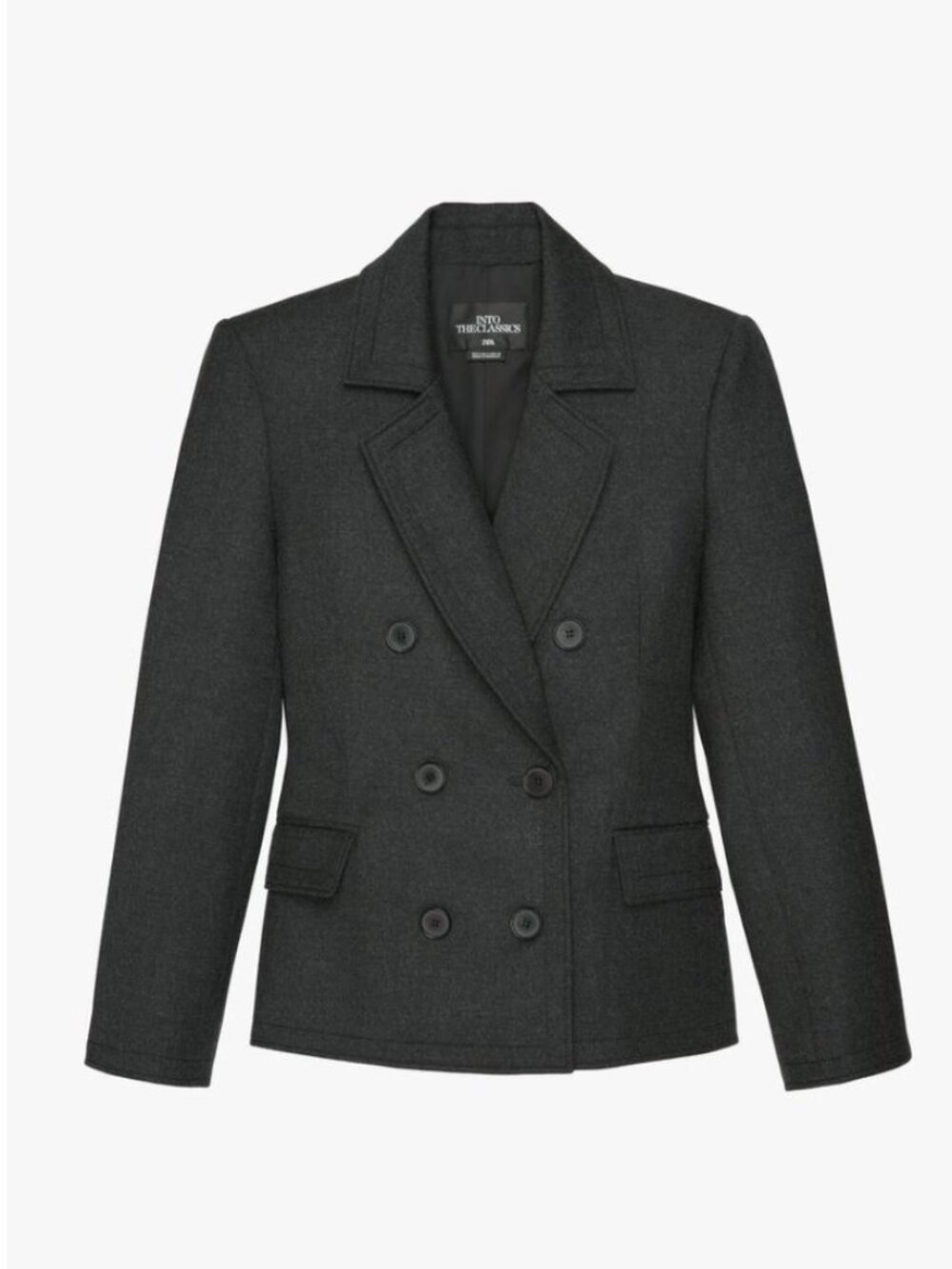 Zara Wool Blazer Limited Edition Anthracite Gray - XS